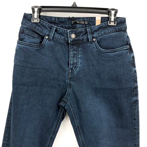 PRANA Women's Buxton Jeans Size 2/26 Deep Blue Stretch Mid-Rise Boyfriend NWT - Picture 4 of 11